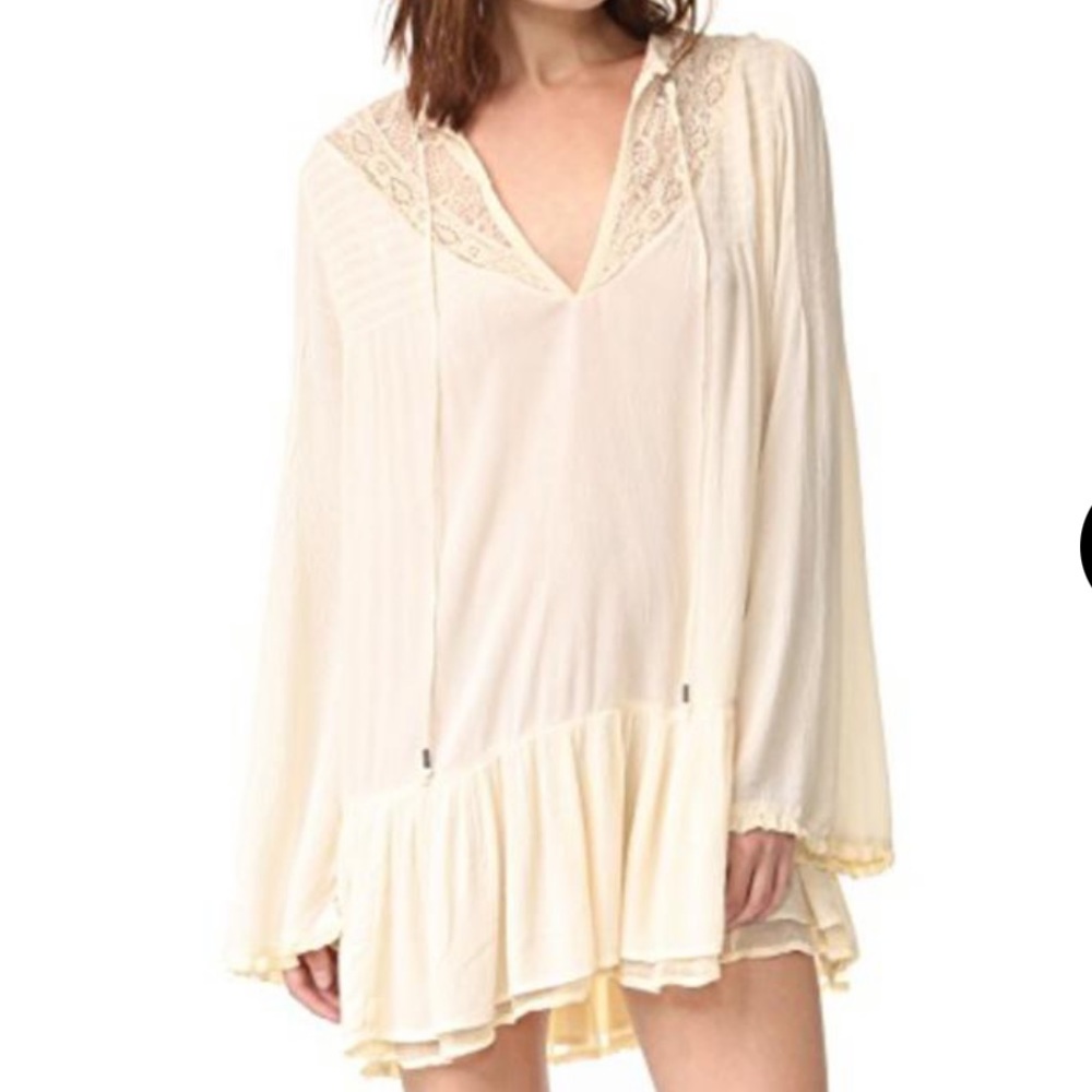 Free People Ivory One Night Victorian Tunic size M